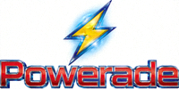 运动饮料品牌Powerade标志 - 闪电形状的活力logo